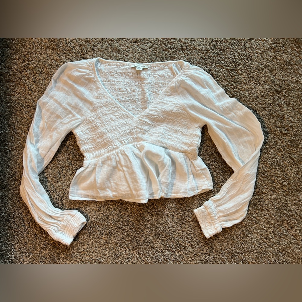 American Eagle White Blouse